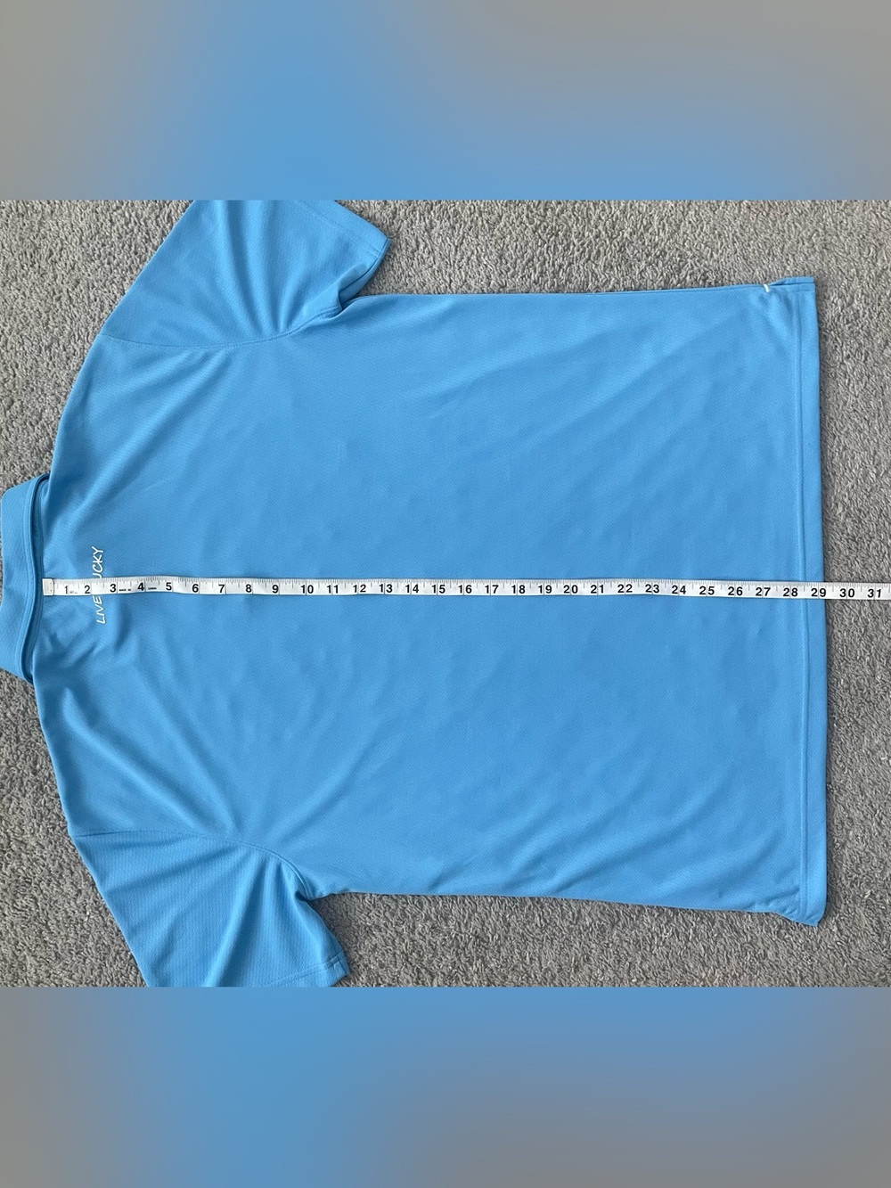 Black Clover Live Lucky Light Blue Golf Polo Shirt Large - Picture 8 of 9